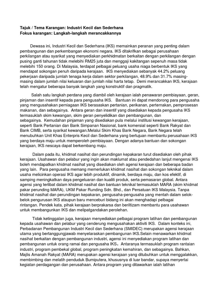 Langkah Langkah Merancakkan Iks Pdf