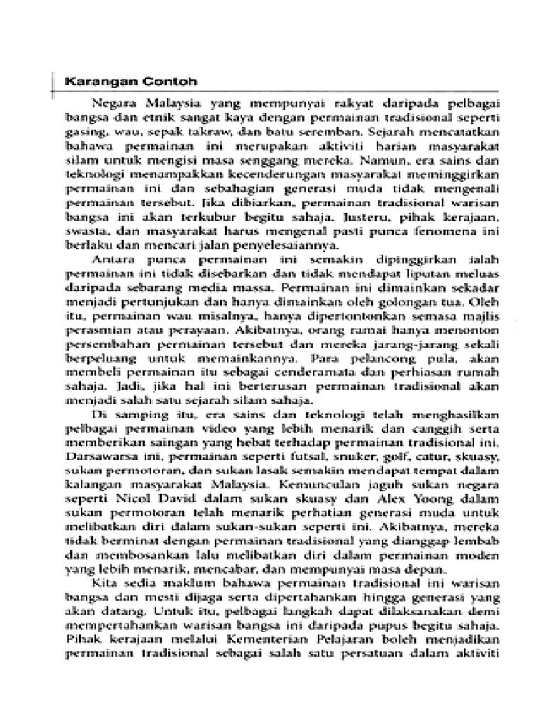 Usaha Dan Punca Utk Permainan Tradisional Pdf