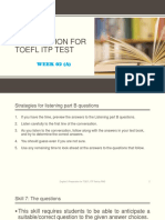 Preparation For Toefl Itp Test: WEEK 02 (A)