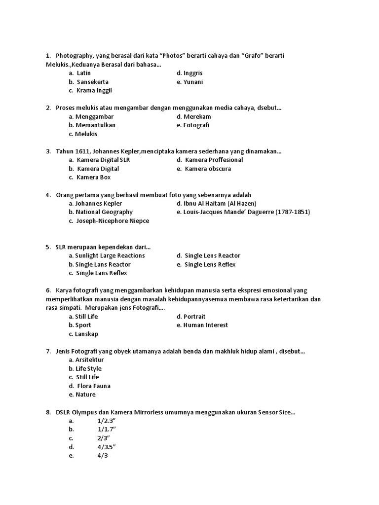 Proses Penajaman Imaji Pada Bidang Tertentu Suatu Obyek 