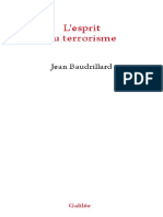 Jean Baudrillard - L'Esprit Du Terrorisme
