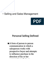 Selling and Sales Management