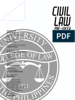 UP Civil Law Preweek 2018