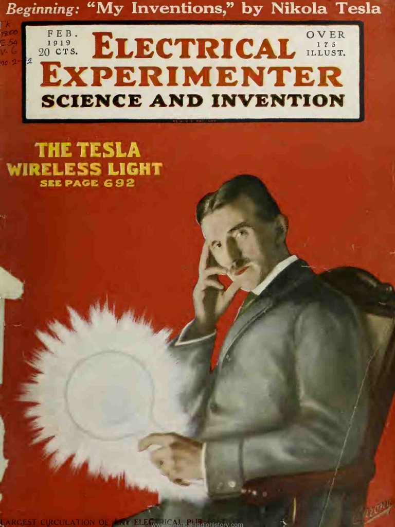 Electrical Experimenter - Nikola Tesla 1919 - 02 | PDF | Nikola Tesla ...