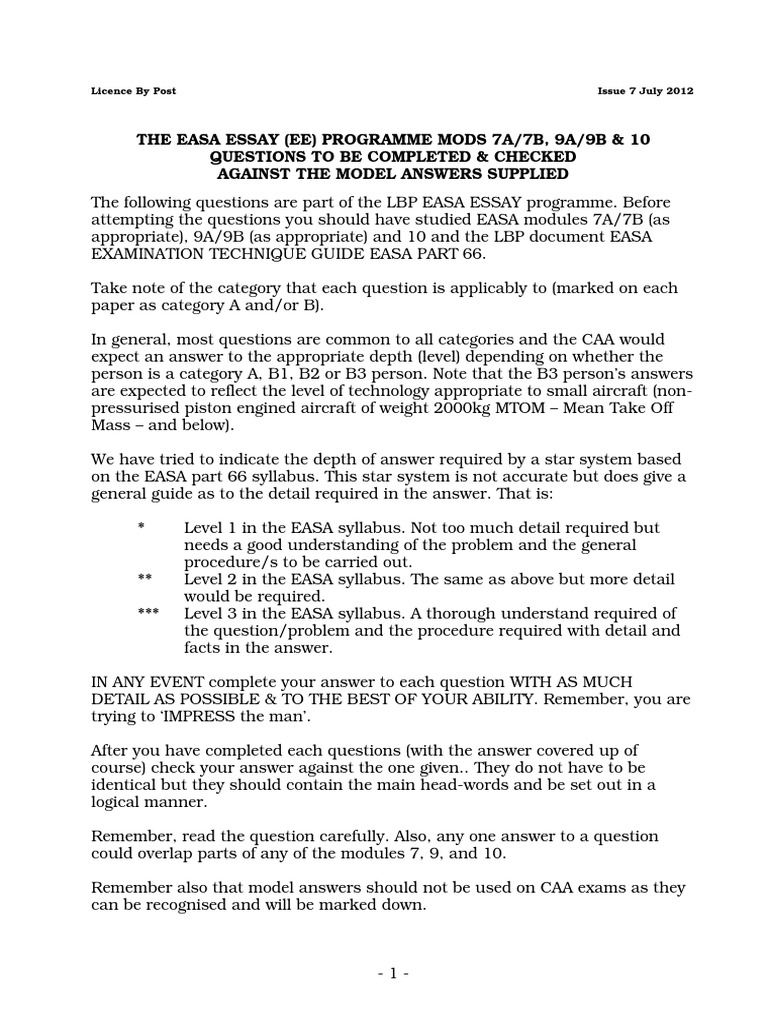 Easa m7 essay picture