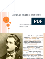 Un Gând Pentru Eminescu