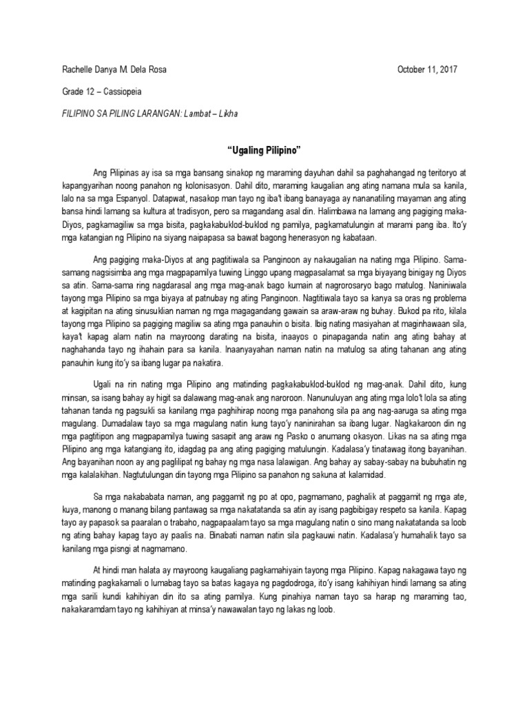 Kaugalian NG Mga Pilipino  PDF