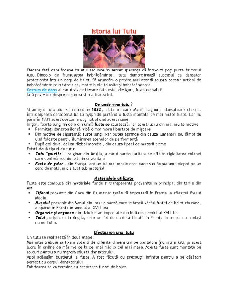 Istoria Tutu - Ului | PDF