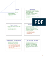 Formal Specification Techniques and Objectives