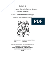 Tugas 1-Analisis Struktur Rangka Batang PDF