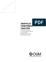 OUM BBAP 4103 Investment Analysis