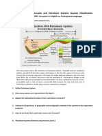 Subject: Introductory Concepts and Petroleum Systems Genetic Classification (Demaison & Huizinga, 1994) - Answers in English or Portuguese Language