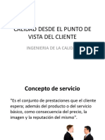 Calidad desde la perspectiva del cliente