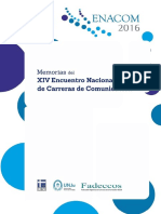 Libro - Memorias Del Xiv Enacom - Jujuy 2016 - 1 PDF