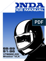 VLX VT600 88-89 91-96 Service Manual 61MR107