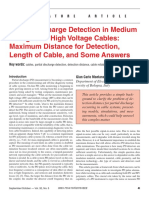 Partial Discharge Detection in Medium Voltage and High Voltage Cables: Maximum Distance For Detection, Length of Cable, and Some Answers