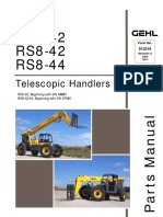 RS6-42 (SN 14501 - 14550), RS8-42 RS8-44 (SN 17101 - 17150) Telescopic Handler Parts Manual, 913319
