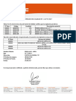 Certificacion Pernos Tuercas Golillas