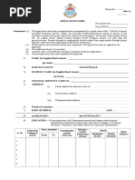 Instruction: - (1) The Application Form Duly Completed and Accompanied by A Postal Order of Rs. 1500 For Lecturer