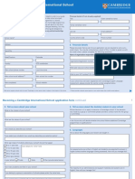 Becoming A Cambridge International School Application Form