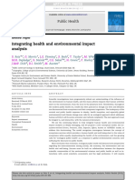 Integrating Health and Enviromental Impact Analysis