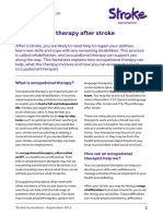 Occupational Therapy After Stroke