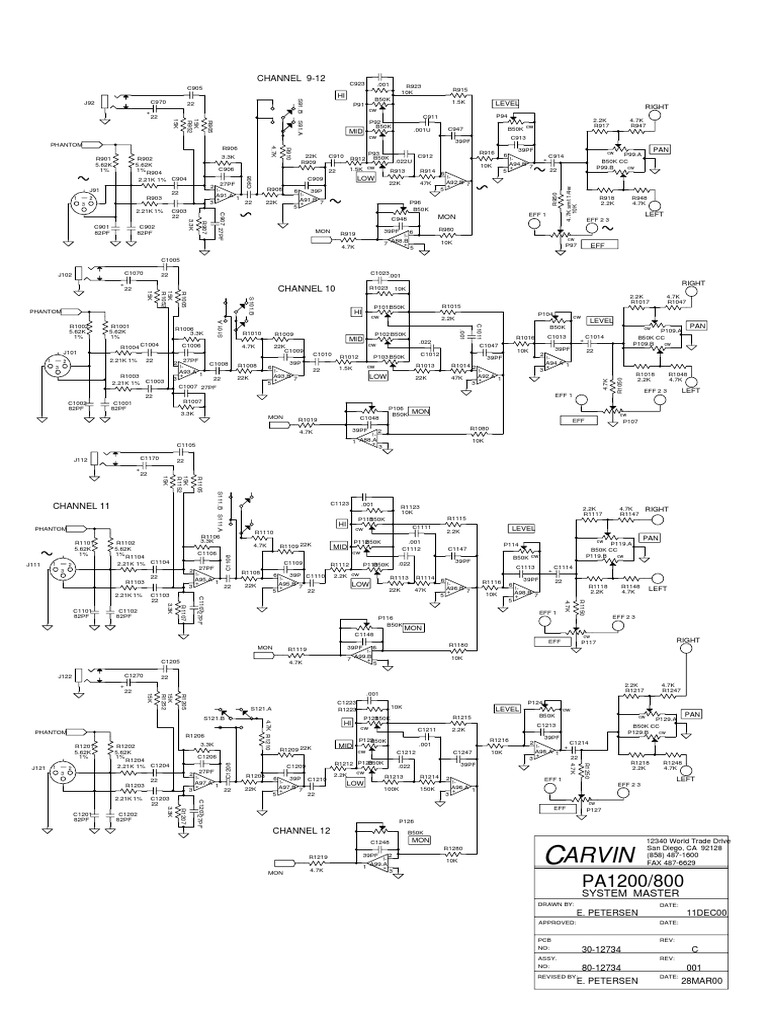 Carvin Guitar Amp Schematics
