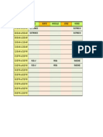 Final exam schedule for electronics, physics, probability and functions