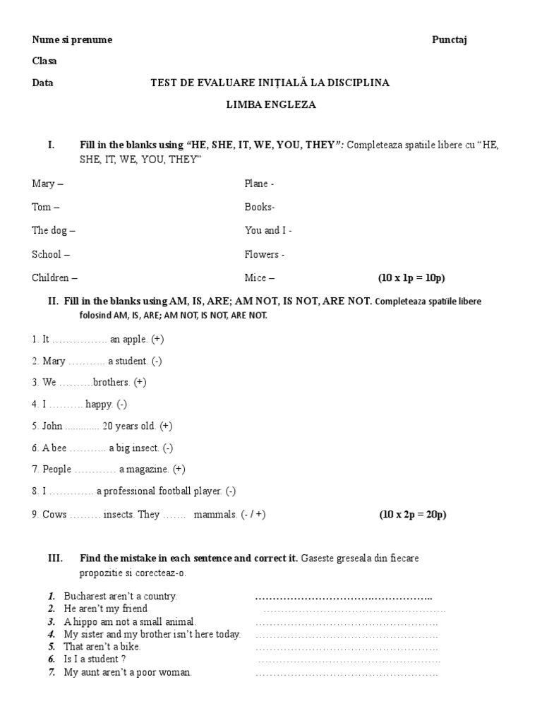 Fill in The Blanks Using 