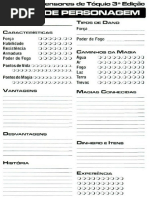 3D&T - Ficha de Personagem Turbinado - Biblioteca Élfica