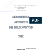 Movimientos Artisticos Del Siglo XVIII y XIX