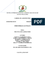 Informe Del Laboratorio de Análisis Físico Químicos en La Leche