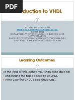 Lecture 3 - Introduction to VHDL