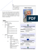 Datos de Interés Sobre Tabaré Vázquez