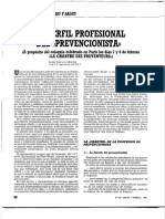 El Perfil Profesional Del Prevencionista