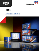 XRIO Automation User Manual ENU