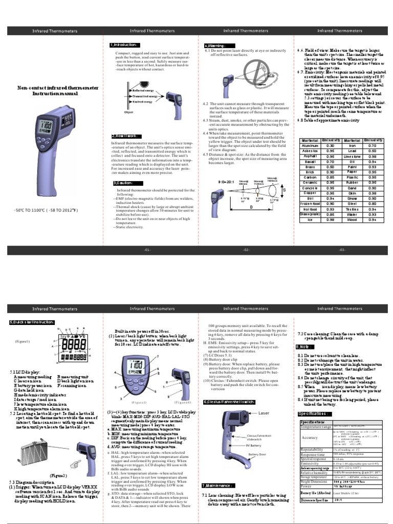 Tm910 English Manual | PDF | Applied And Interdisciplinary Physics ...