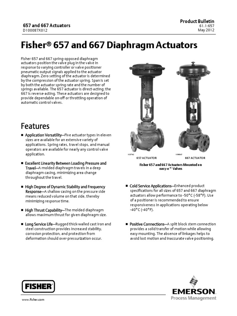 Fisher Actuators.pdf Valve Actuator