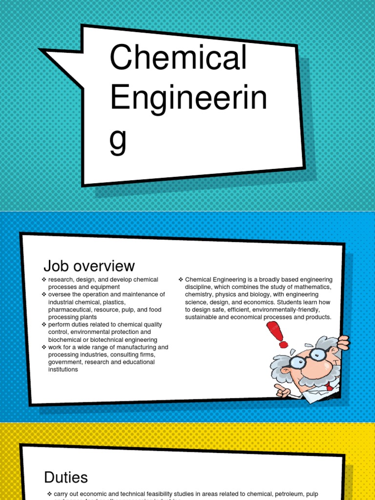 Chemical Engineering Job Overview | PDF | Chemical Engineering ...