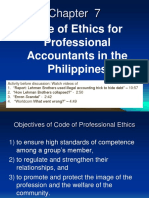 Chapter 7 Code of Ethics For Professional Accountants in The Philippines