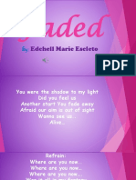 Faded: Edchell Marie Escleto