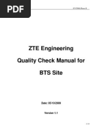 Download ZTE BTS Engineering Quality Check Manual for BTS Site English V11 by abiyoo SN36418534 doc pdf