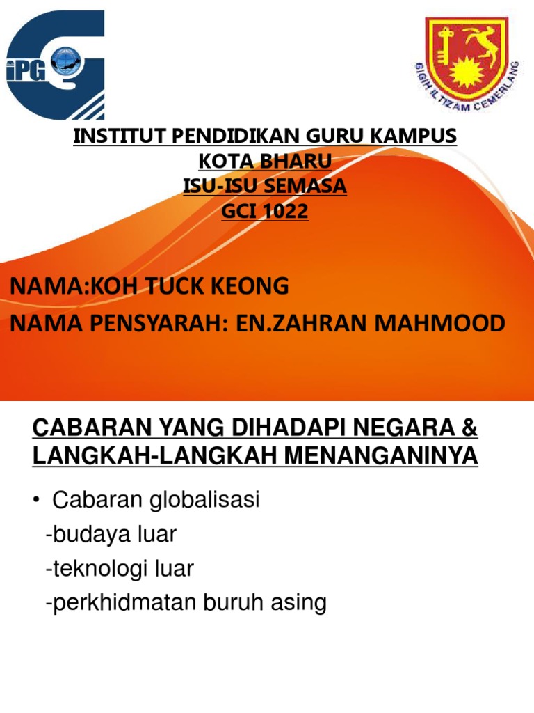 Topik 5 2 Cabaran Globalisasi Pdf