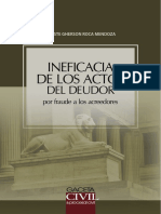 Ineficacia de Los Actos Del Deudor Por Fraude A Los Acreedores