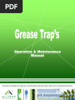 Operation & Maintenance Manual: Manufacturers of Grease & Oil/Petrol Separators and Rain Water Harvesting