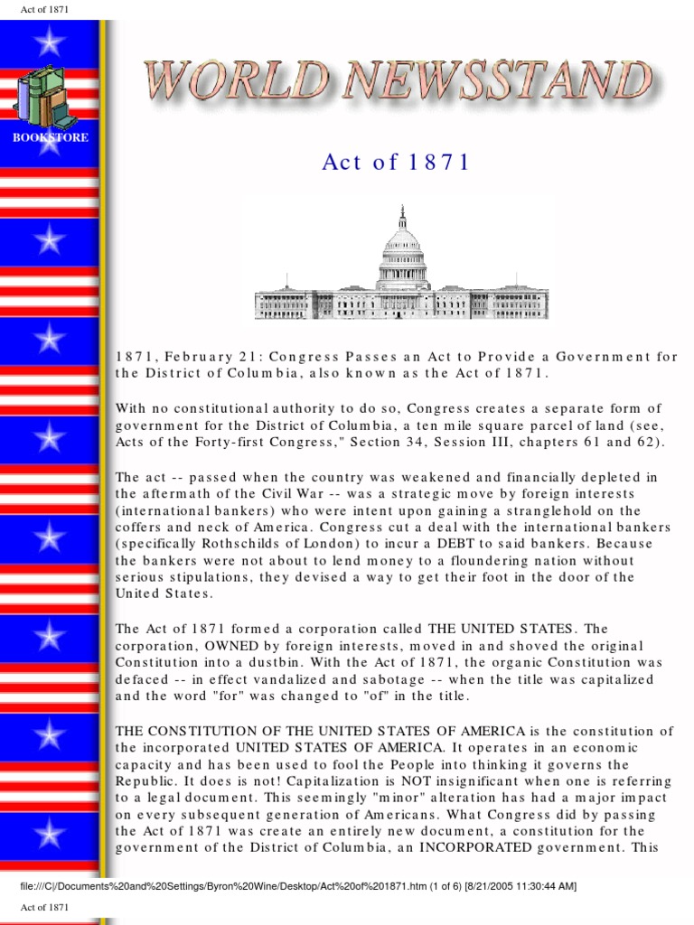 Act of 1871 pdf