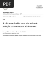 Acolhimento Familiar Uma Alternativa de Protecao Para 2009