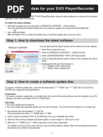 Firmware Update Guide for LG Players | PDF | Usb Flash Drive | Dvd
