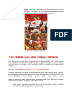 Sistem Sosial Budaya Indonesia