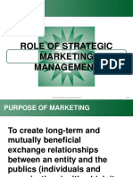 Role of Strategic Marketing Management: Slide 1-1 © 2010 Pearson Education, Inc. Publishing As Prentice Hall